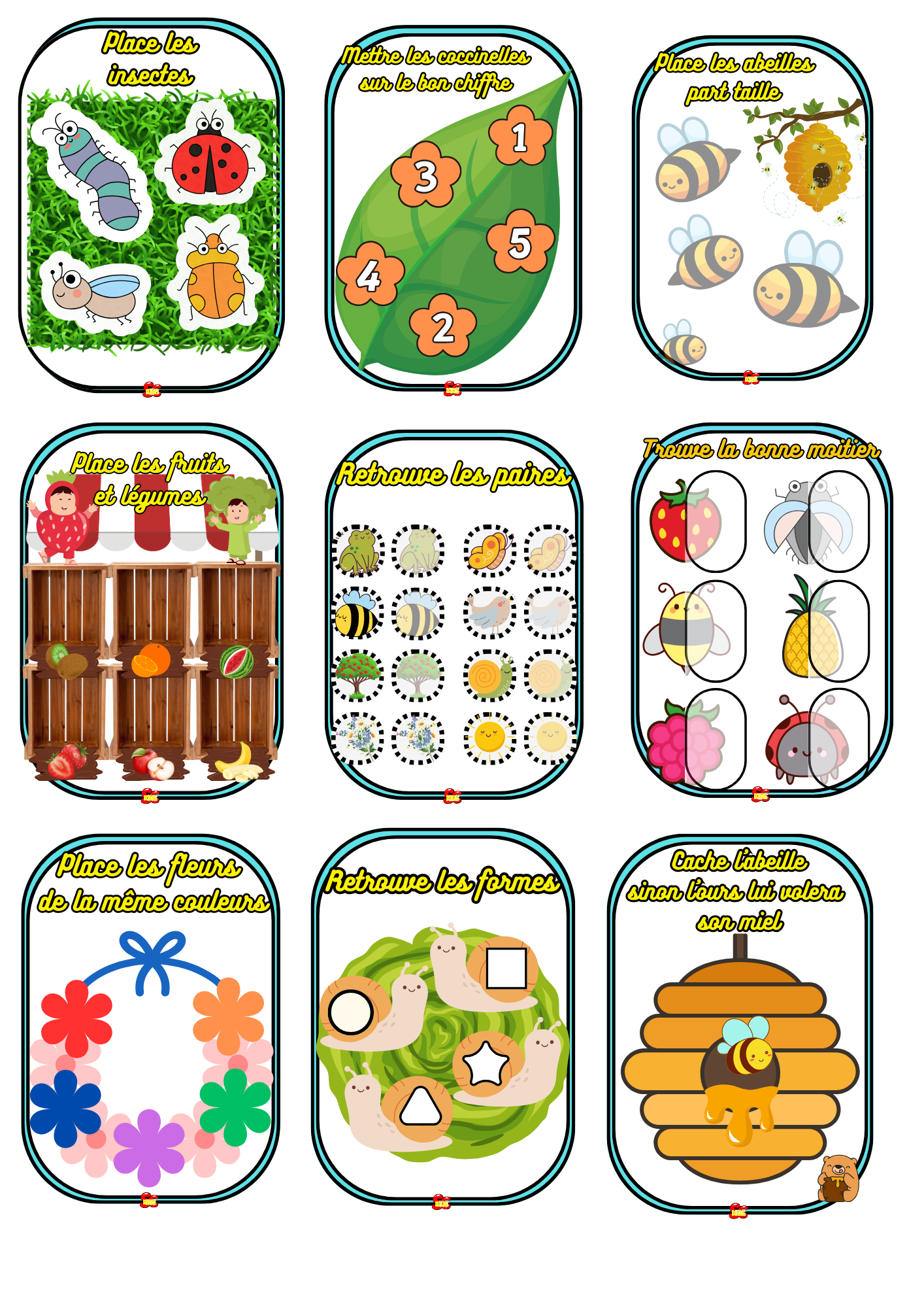 Livret d'activité "thème printemps"